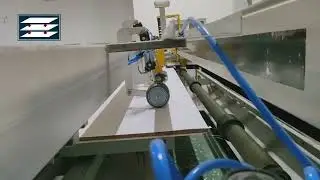Automatic melamine lamination short cycle press line for MDF/partical board/plywood-hallmarkleader