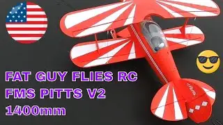 FMS Pitts 1400mm V2 Mod, Care, and Landing Advice by Fat Guy Flies RC