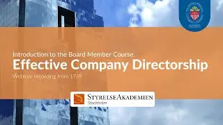 Effective Company Directorship