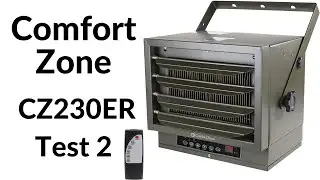Comfort Zone Heater CZ23OER 240v 7500w Test 2 After with Fix