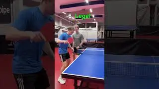 Legal and illegal table tennis shots
