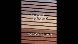 Outdoor WPC Louvers, for Elevation, Facade Wall Cladding