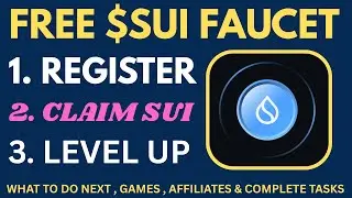 CRYPTO FAUCET Part 7: SUI Token Access &ndash; How to Registration and Complete tasks 