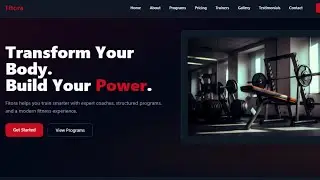 Free Gym Website UI | HTML, CSS, JS & Tailwind CSS (Download Source Code)