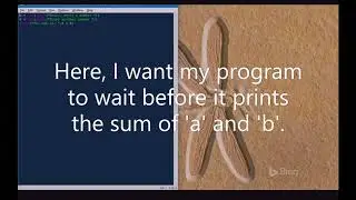 How to make python wait.
