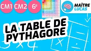 Table de Pythagore CM1 - CM2 - 6&egrave;me - CE2 - Cycle 3 - Maths - Math&eacute;matiques - Calcul mental