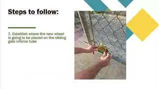 How to replace a sliding gate wheel without welding