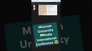 Международная конференция 2026 года, организованная Университетом Мизорама. Видео подготовлено до...