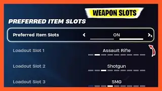 FORTNITE WEAPON SLOT SETTINGS | Fortnite How To Assign/Change Weapon Slots