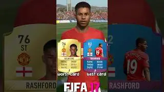🏴󠁧󠁢󠁥󠁮󠁧󠁿 MARCUS RASHFORD worst vs best card in EVERY FIFA! (17-24)⚽ #fifa #fc24 #fc25 #rashford