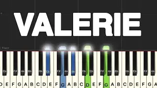 Mark Ronson ft. Amy Winehouse - Valerie Piano Tutorial | Medium 