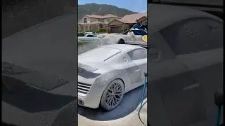 Audi R8 Detail and Foam Wash 🏎️💨 #AudiR8 #R8 #R8V10 #FoamWash #CarShorts