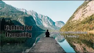 Fighting for Tranquility - Lessons for the modern church from 1 Timothy 2