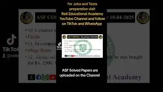 ASF Corporal Solved Paper 10-4-2025 | Today's Corporal Solved Paper 2025 | ASF Today's Paper 2025