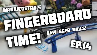 NEW @GarrettGinner RAIL DROP!! - Fingerboard Time EP.14 (Waoki Vlog) #fingerboard #skate