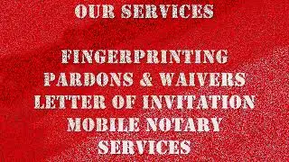 FBI and RCMP Fingerprinting Ontario 416 782 5926