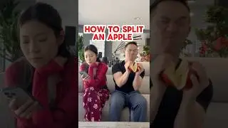 Как разорвать яблоко 🍎 пополам руками