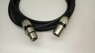 Cabo microfone e DMX com conectores XLR f&ecirc;mea x XLR macho de linha