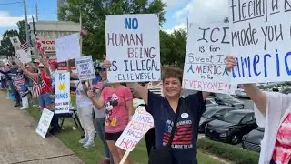 'No Kings' protesters in Cobb County, Georgia
