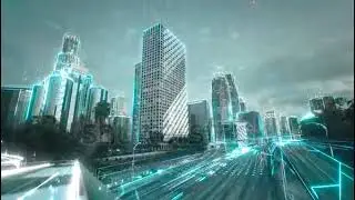 stock footage digital city concept artificial intelligence technology in smart city 1