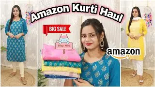 Amazon Kurti Haul | Amazon Festive/ Office wear Kurti Haul+Review | Embroidered Rangita Kurti