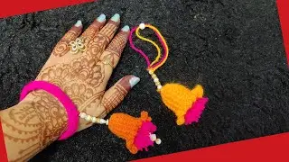 crochet lumba rakhi / बनाए क्रोशिया से भाभी के लिए राखी 🌹🌹