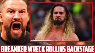 WTH 🤯 BRON BREAKKER DESTROYS BACKSTAGE RULES &mdash; SETH ROLLINS CAUGHT IN THE CROSSFIRE.