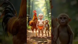 #funnyanimals #babydance #chicken #monkey #funnyvideo #youtubeshorts #trending #viraldance #632