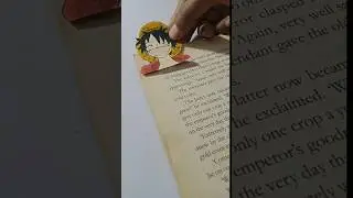 Luffy bookmark ✨💛 | one piece craft | diy craft #anime #bookmarks #kawaii #luffy #diy #onepiece