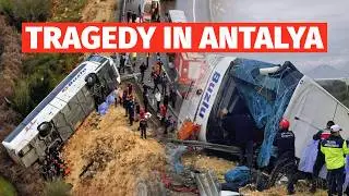 Tragedy in Antalya: 8 Dead, 26 Injured After Passenger Bus Flips Over in Turkey