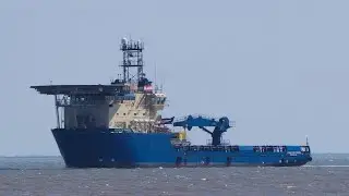WIND OF PRIDE - Offshore cable laying ship arriving off Great Yarmouth 16/7/21