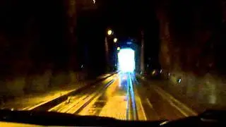 Driving to Whittier Alaska through the Whittier access tunnel, beautiful