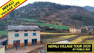Nepali Village Lifestyle | Village Tour by Public Bus | IamSuman