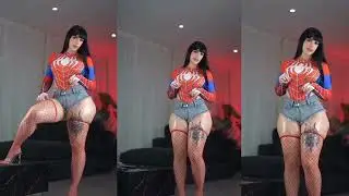 Hot Spider Girl Costume & Style Transformation | Sexy Superhero Look !