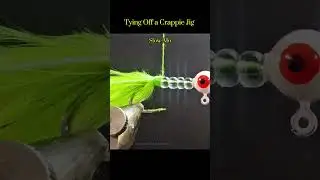 Tying Off a Crappie Jig #crappie #crappiefishing #fishing #bassfishing #angler #trout