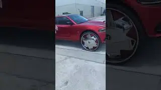 My Old Matte Red Scatpack on 32's DUB Floaters