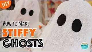 Easy Halloween Decor for Kids  | DIY Cheesecloth Ghosts | Mod Podge