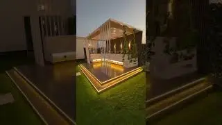 terrace area decoration with seating