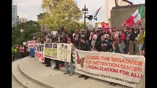 Protestors fill downtown Chicago streets to oppose Trump&rsquo;s immigration crackdown