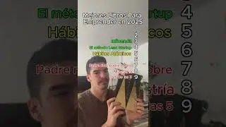 Mejores libros para emprender en 2025
