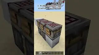 Tiny Shulker Box Crafter using Logs for Minecraft Bedrock