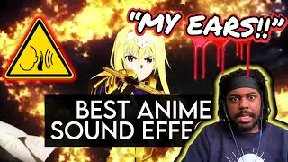 FIRST TIME WATCHING The Best Sound Design/Effects In Anime History Part 1 REACTION | VOLUME WARNING