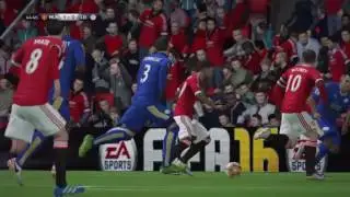Fifa 16 career mode FA cup round of 16 Manchester united vs Leicester city