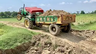How to climb a tractor uphill by loading more load than capacity? John Deere 42 hp and 45 hp tractor