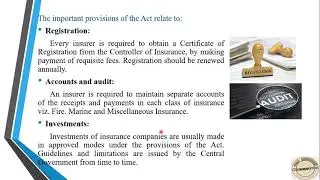 Insurance Act 1938, Principle & practice of General Insurance, bcom mysore university, Bangalore uni
