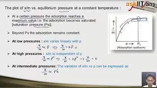 Freundlich Adsorption Isotherms | Chemistry | Class 12 | IIT JEE Main + Advanced| NEET | askIITians