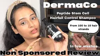 DermaCo Peptide Stem cell hairfall control shampoo Honest Review
