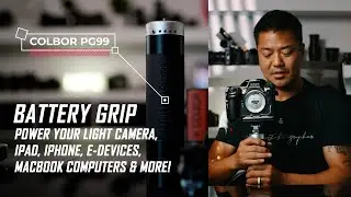 PD Battery Handle to Power your Video Light & Camera & NEVER change out your Camera Battery ALL DAY!