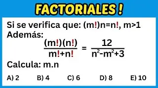 Pregunta de Admisi&oacute;n con FACTORIALES❗&Aacute;lgebra Nivel Pre