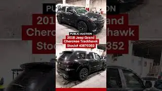 Check out this 2018 Jeep Grand Cherokee Trackhawk 🛞 Head over to iaai.com now to place your bids!